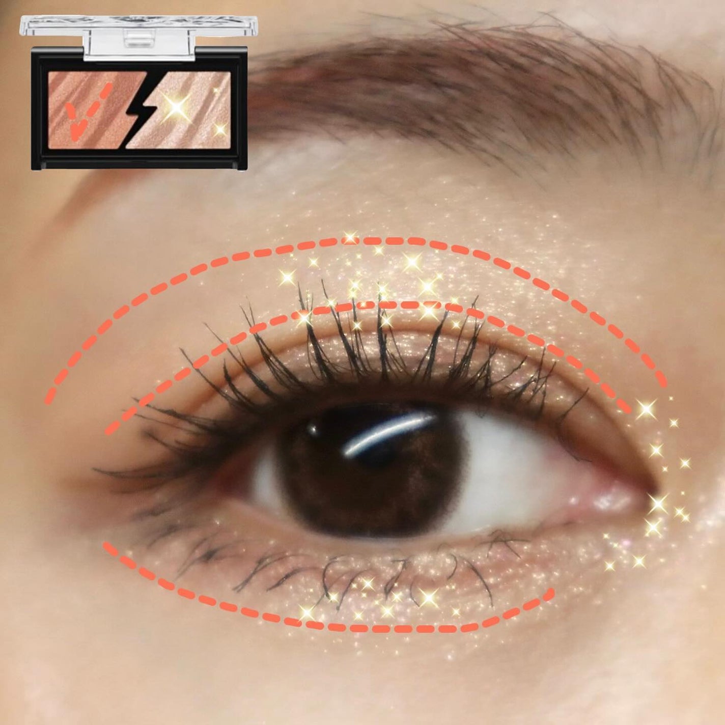 エレクトリックショックアイズ /KATE/アイシャドウパレットを使ったクチコミ(5枚目)