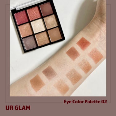 UR GLAM　BLOOMING EYE COLOR PALETTE/U R GLAM/パウダーアイシャドウを使ったクチコミ（1枚目）