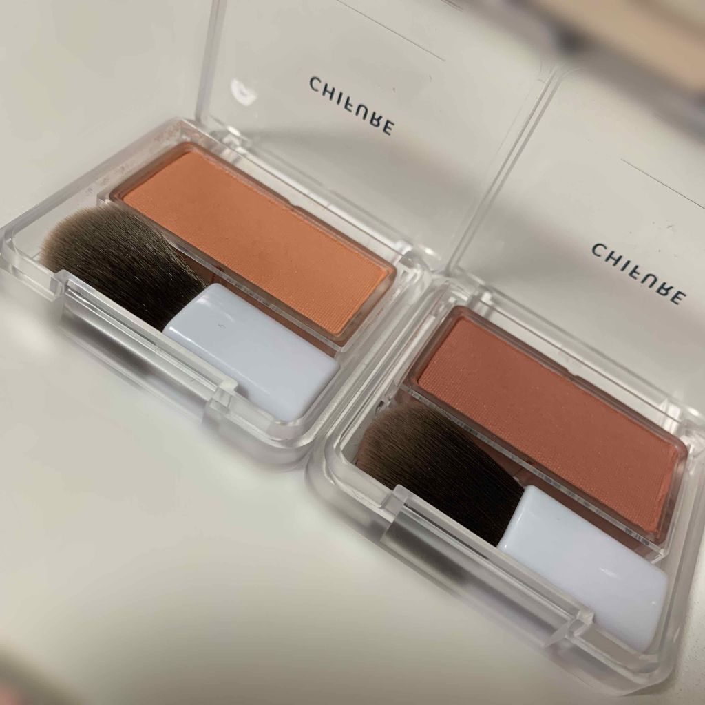 チーク カラー(ブラシ付)/ちふれ/パウダーチークを使ったクチコミ(2枚目)