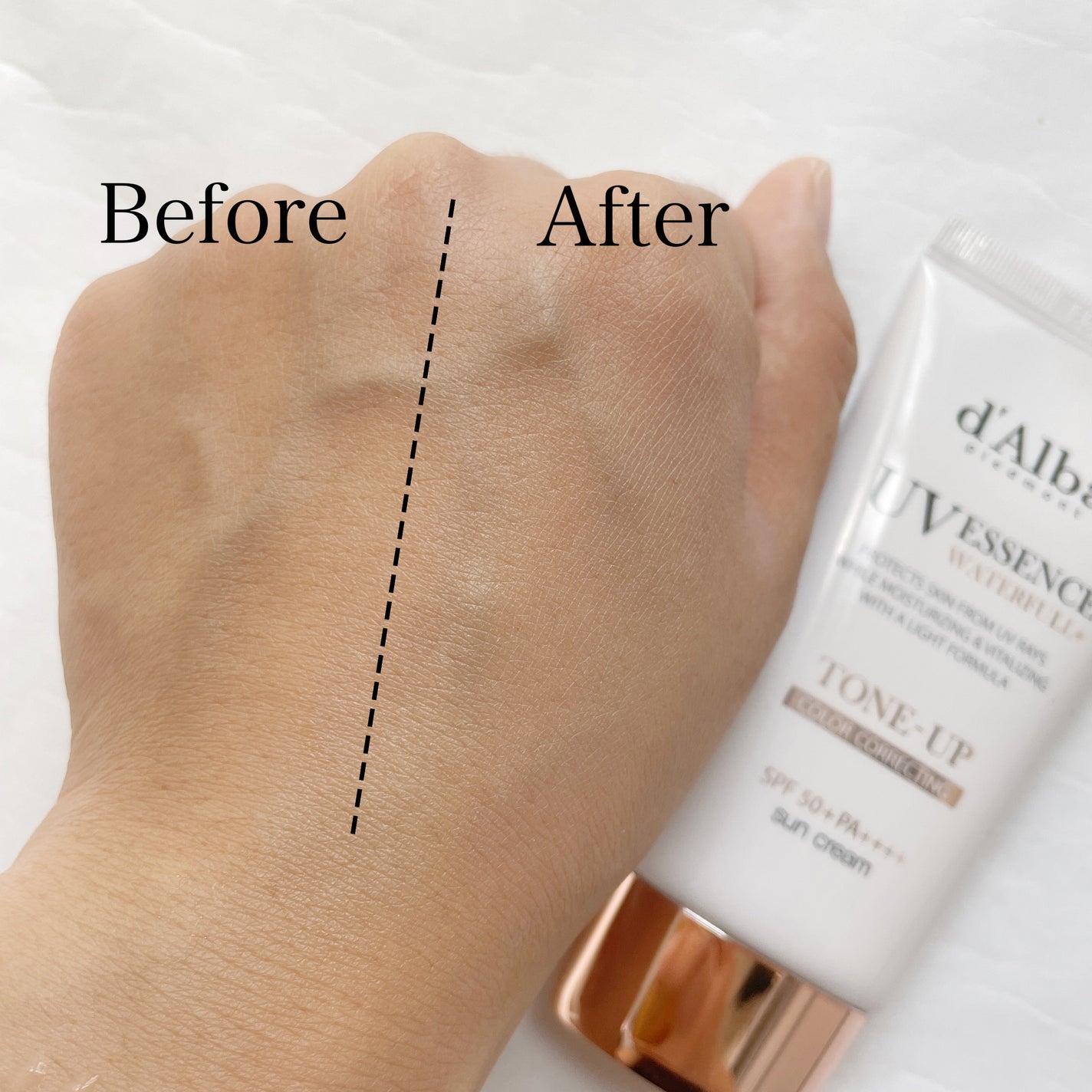 ウォータフルトーンアップサンクリーム/ダルバ/日焼け止めクリームを使ったクチコミ(5枚目)