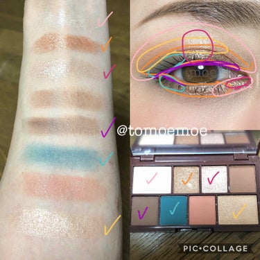 ミニチョコレートアイシャドウパレット チョコミント/MAKEUP REVOLUTION/パウダーアイシャドウを使ったクチコミ（3枚目）