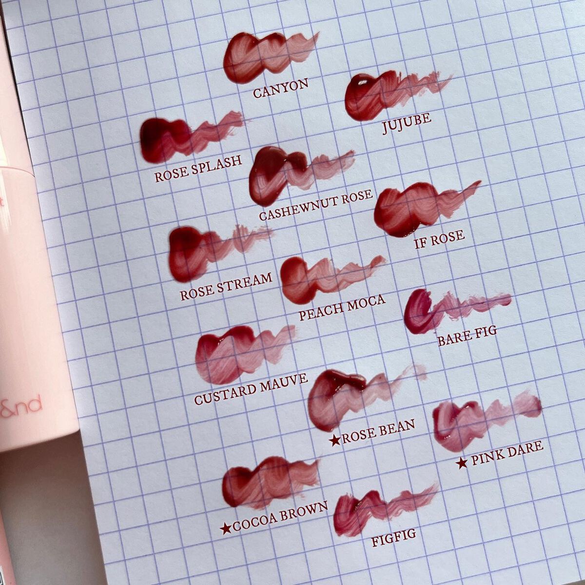 アンドバイロムアンド グラッシーボムティント/&nd by rom&nd/リップティントを使ったクチコミ(2枚目)