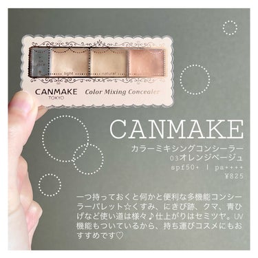 カラーミキシングコンシーラー/キャンメイク/パレットコンシーラーを使ったクチコミ（2枚目）