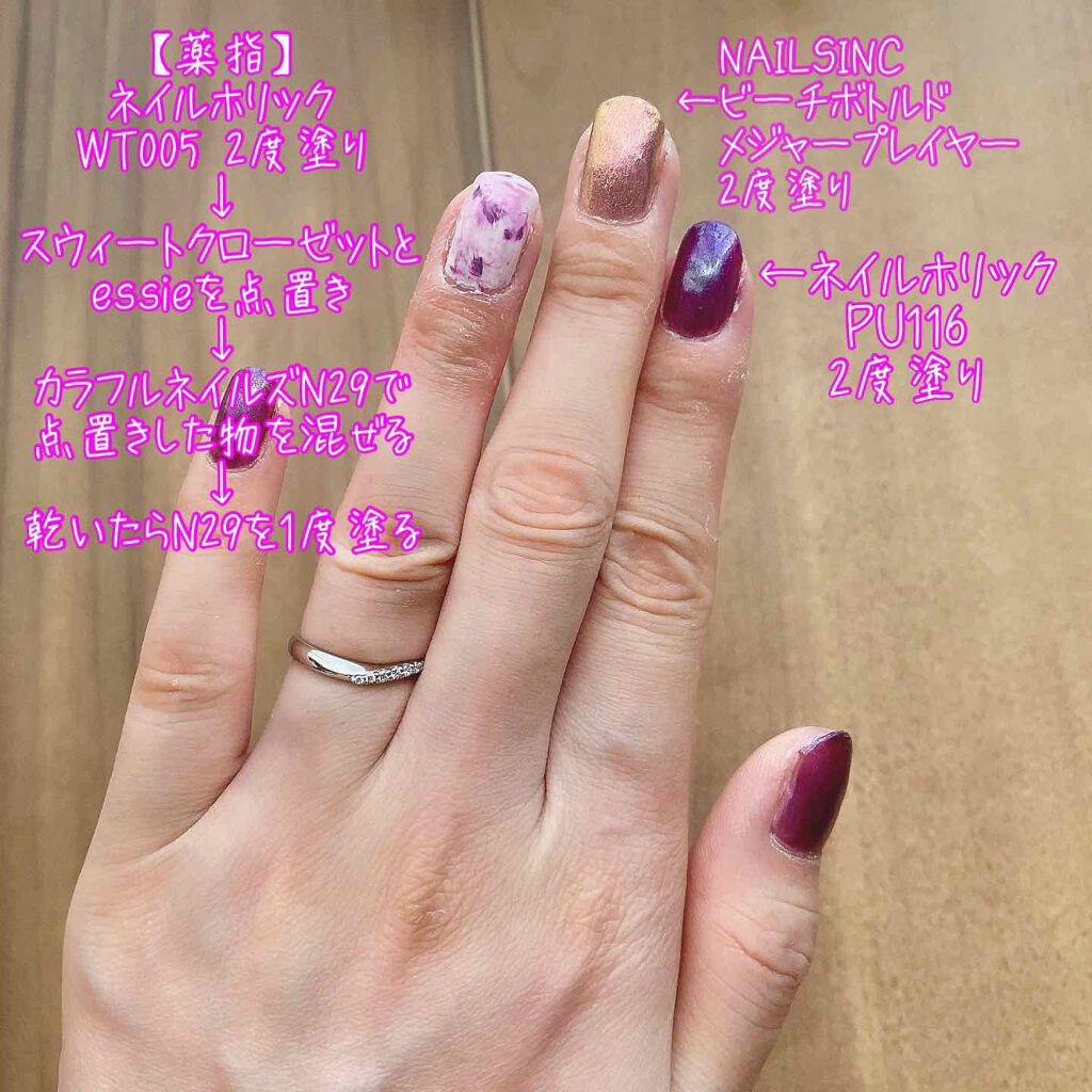 カラフルネイルズ/キャンメイク/マニキュアを使ったクチコミ(3枚目)