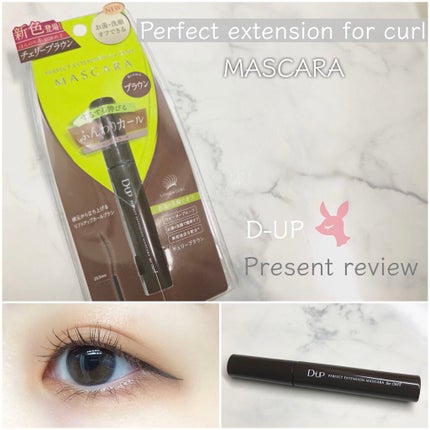 パーフェクトエクステンション マスカラ for カール/D-UP/マスカラを使ったクチコミ(1枚目)