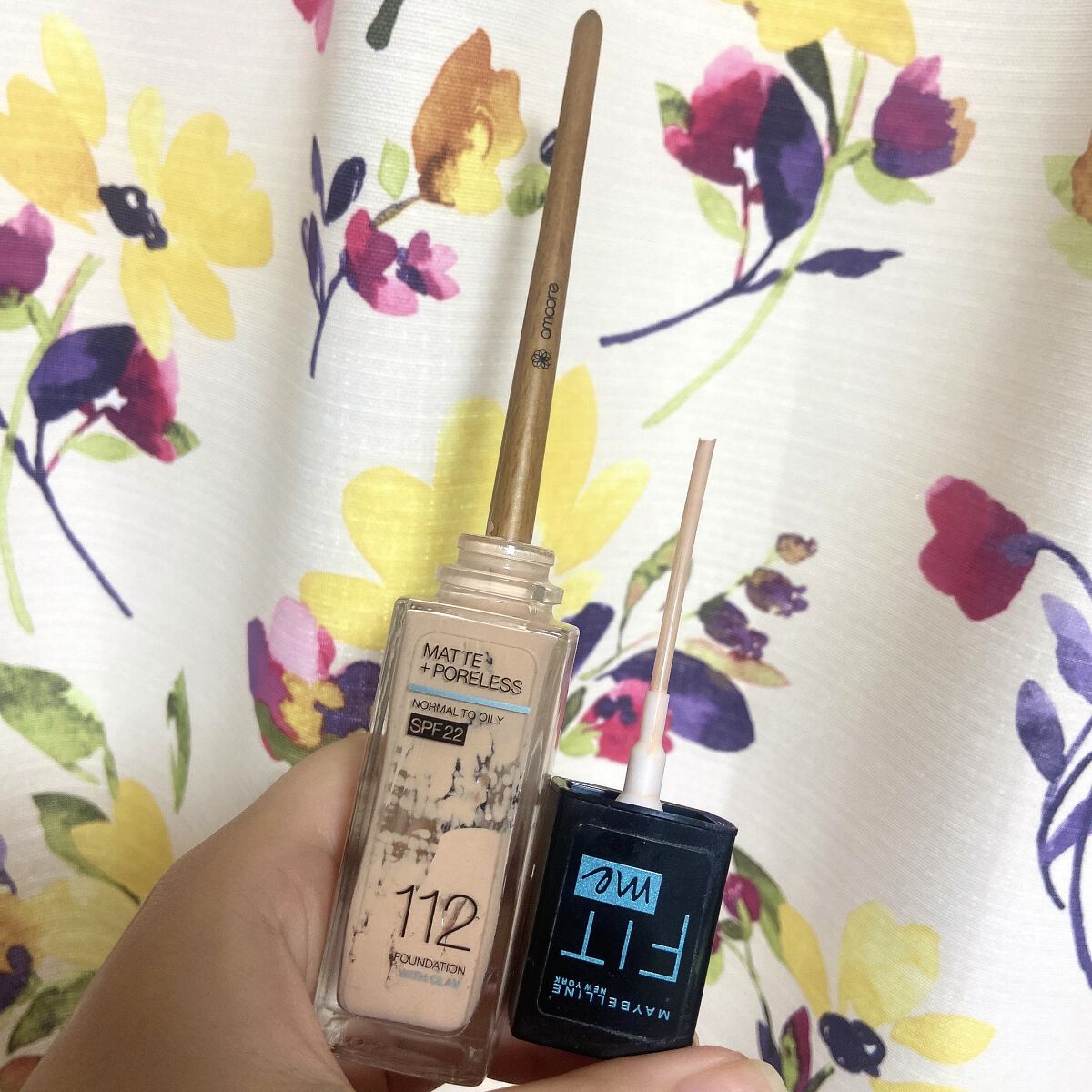 フィットミーリキッドファンデーションD 112/MAYBELLINE NEW YORK/リキッドファンデーションを使ったクチコミ（1枚目）