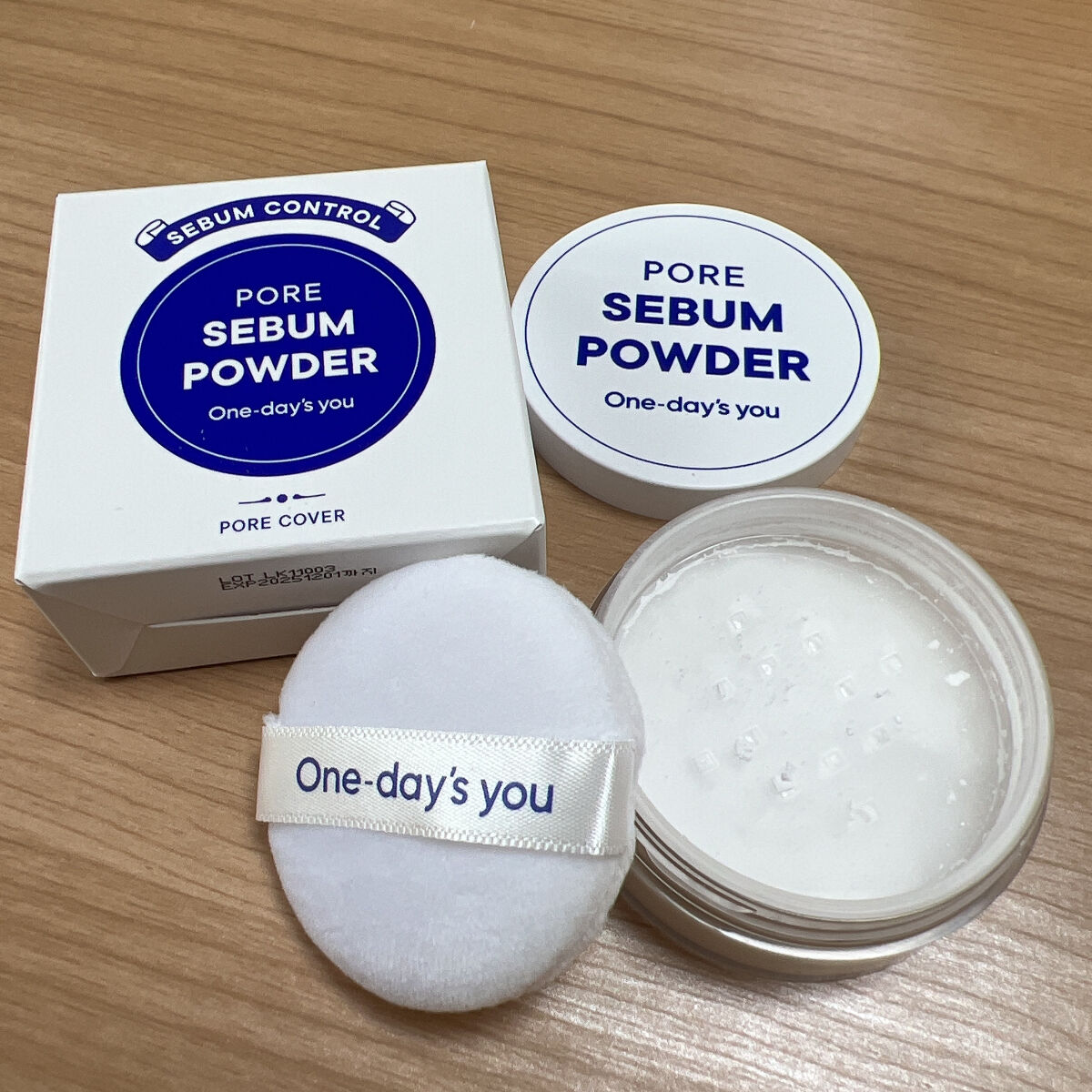 ポアセバムパウダー/One-day's you/ルースパウダーを使ったクチコミ（2枚目）