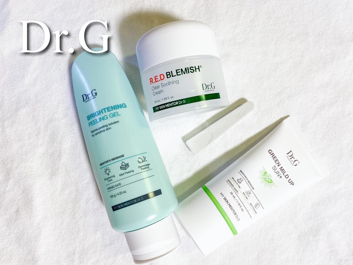 グリーンマイルドアップサンプラス/Dr.G/日焼け止めクリームを使ったクチコミ（1枚目）