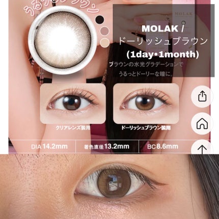 MOLAK 1month/MOLAK/1ヶ月(1MONTH)カラコンを使ったクチコミ(3枚目)