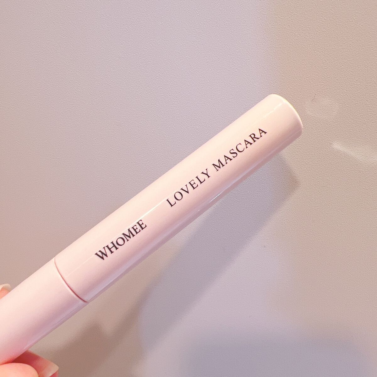 ロング＆カールマスカラ strawberry red/WHOMEE/マスカラを使ったクチコミ（1枚目）