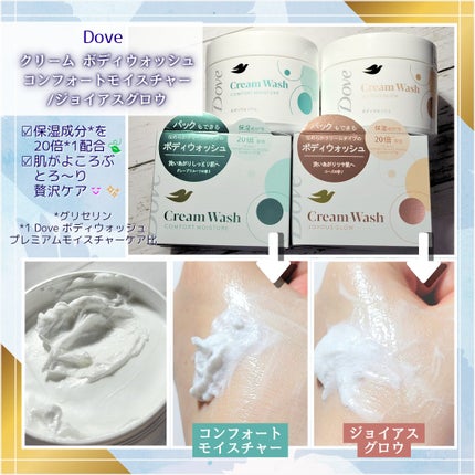 ダヴ クリームボディウォッシュ コンフォートモイスチャー/ダヴ/ボディソープを使ったクチコミ(1枚目)