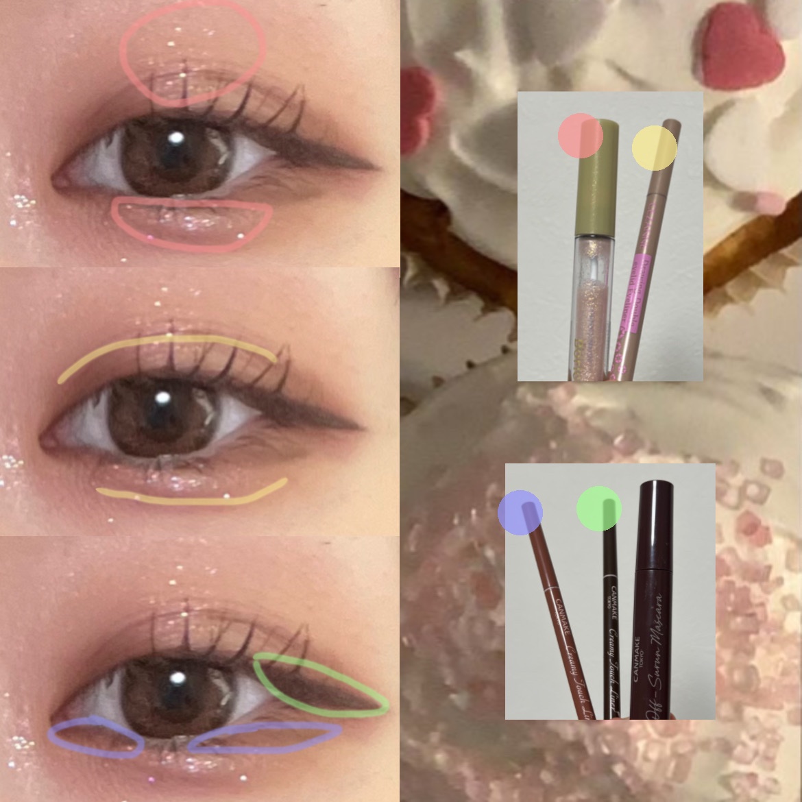 クリーミータッチライナー/キャンメイク/ジェルアイライナーを使ったクチコミ（3枚目）