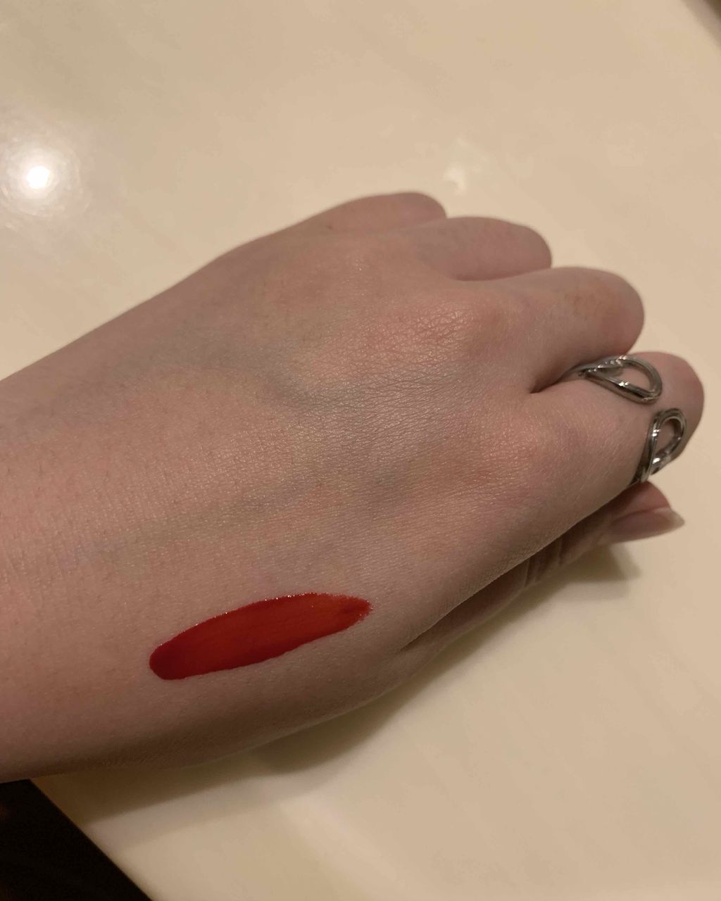 シャインシックリップラッカー/ETUDE/リップグロスを使ったクチコミ（3枚目）