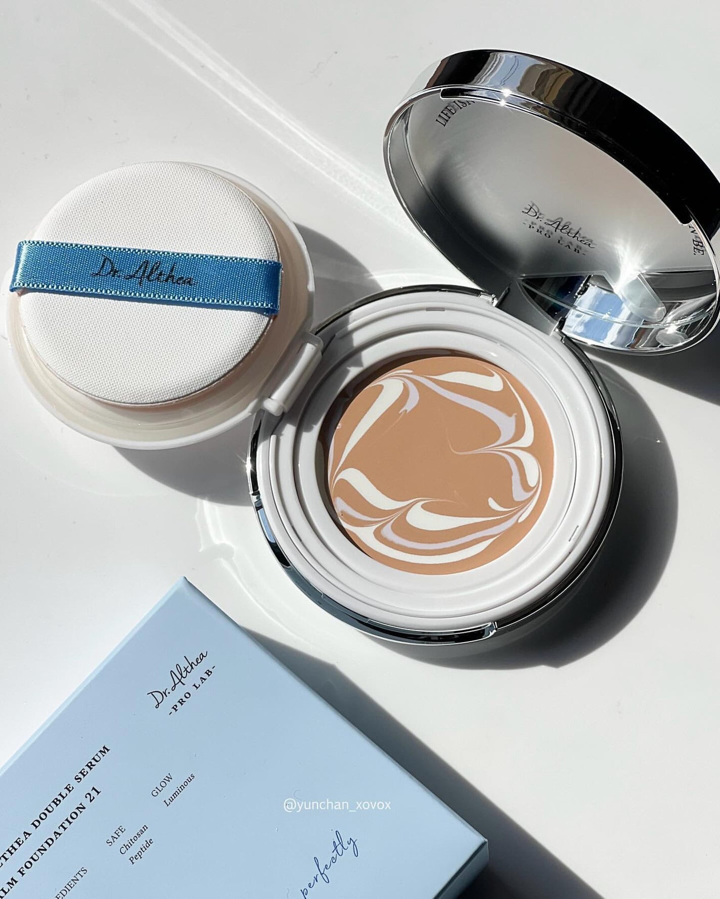 ダブル セラム バーム ファンデーション/Dr.Althea/クリーム・エマルジョンファンデーションを使ったクチコミ(3枚目)