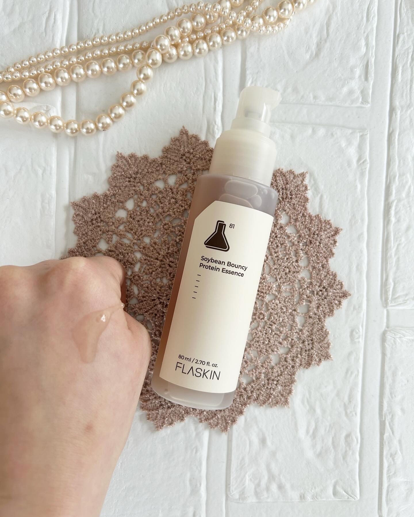 粘る発酵豆タンパク質美容液/FLASKIN/美容液を使ったクチコミ（2枚目）