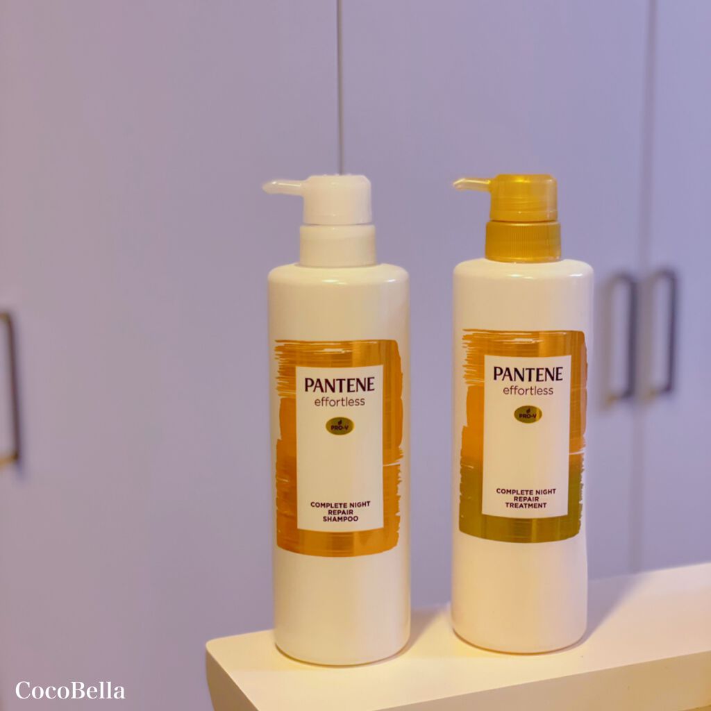 パンテーン エフォートレス コンプリートナイト リペアー シャンプー／トリートメント/パンテーン/市販シャンプーを使ったクチコミ（1枚目）