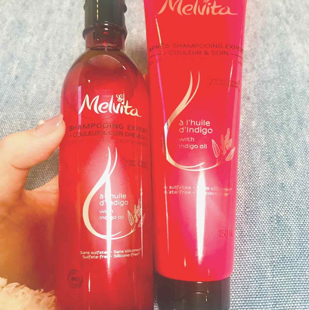 インディゴオイル シャンプー シャイン&スカルプ/コンディショナー シャイン&スカルプ/Melvita/市販シャンプーを使ったクチコミ(1枚目)