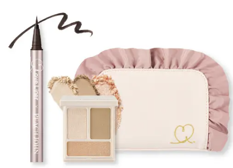 ＰＪデザイン ポーチ付きセット ダークブラウン×グロウベージュ