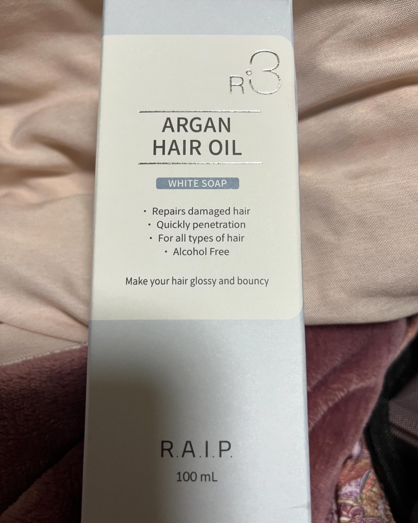 ライプ R3 アルガン ヘアオイル ホワイトソープ/RAIP/ヘアオイルを使ったクチコミ（1枚目）