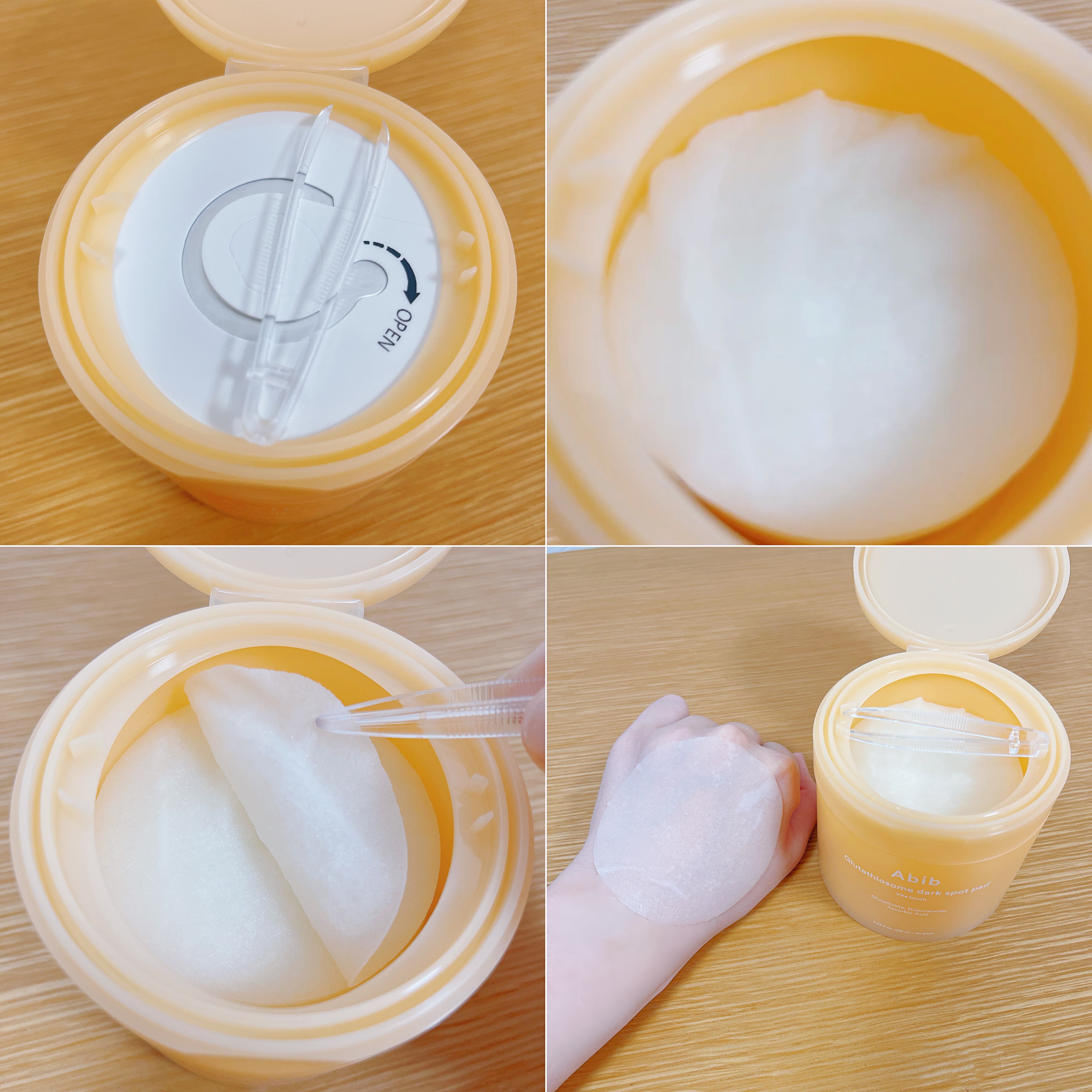 グルタチオンソームダークスポットパッドビタタッチ/Abib /トナーパッドを使ったクチコミ（2枚目）