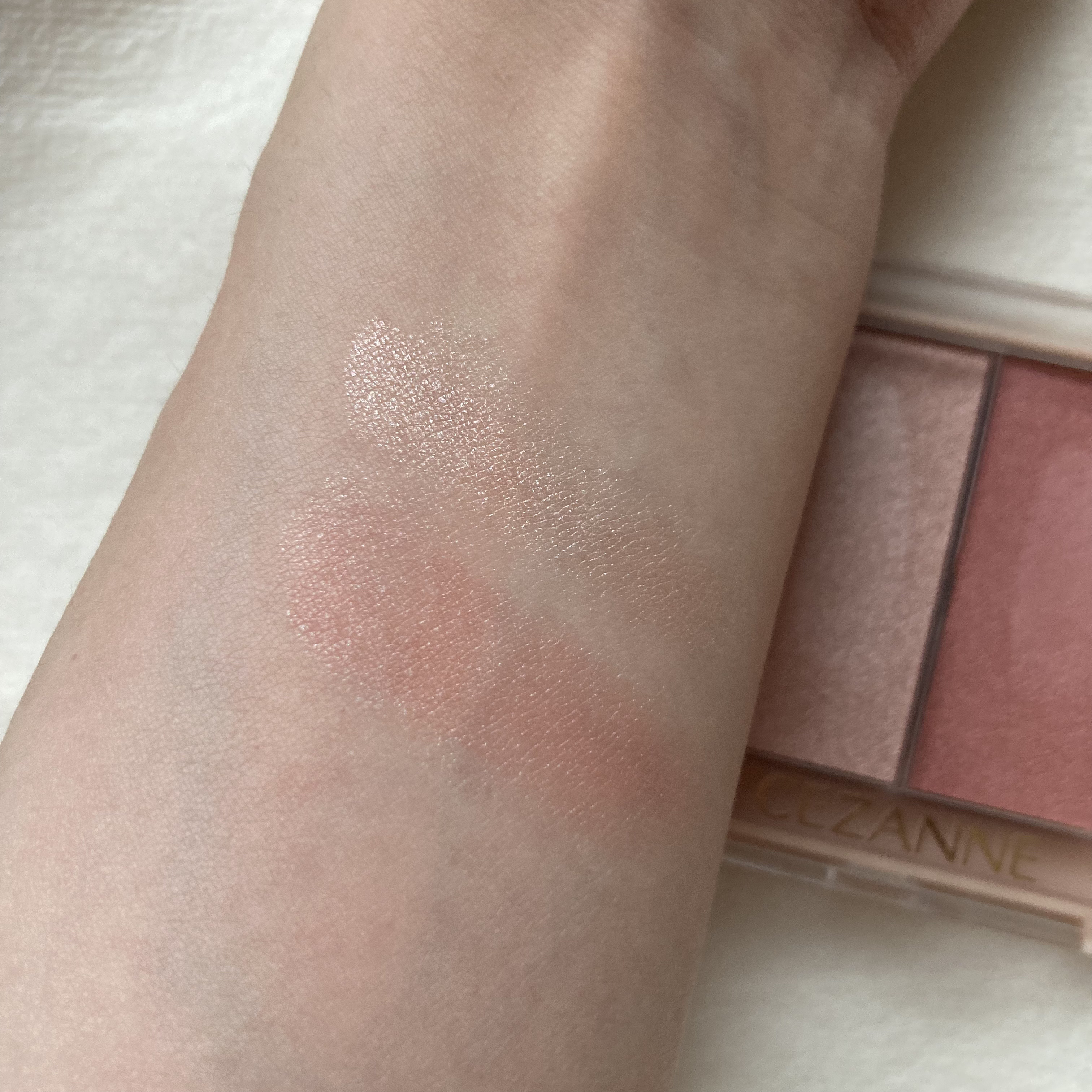 フェイスグロウカラー/CEZANNE/クリームハイライトを使ったクチコミ（3枚目）