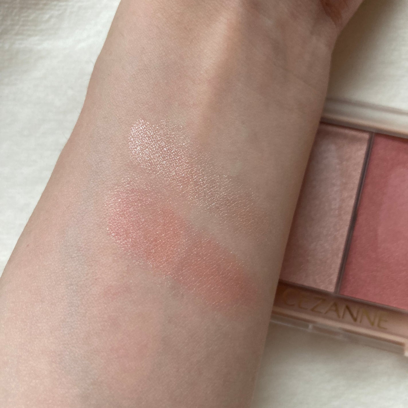 フェイスグロウカラー/CEZANNE/クリームハイライトを使ったクチコミ(3枚目)