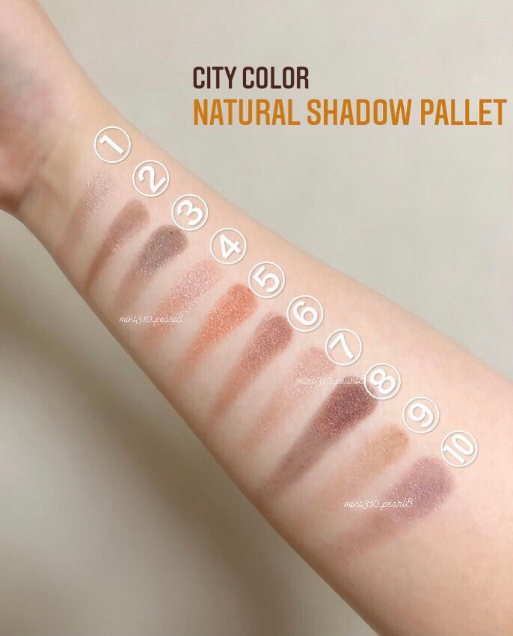 NATURAL SHADOW PALETTE/CITY COLOR/アイシャドウパレットを使ったクチコミ(2枚目)