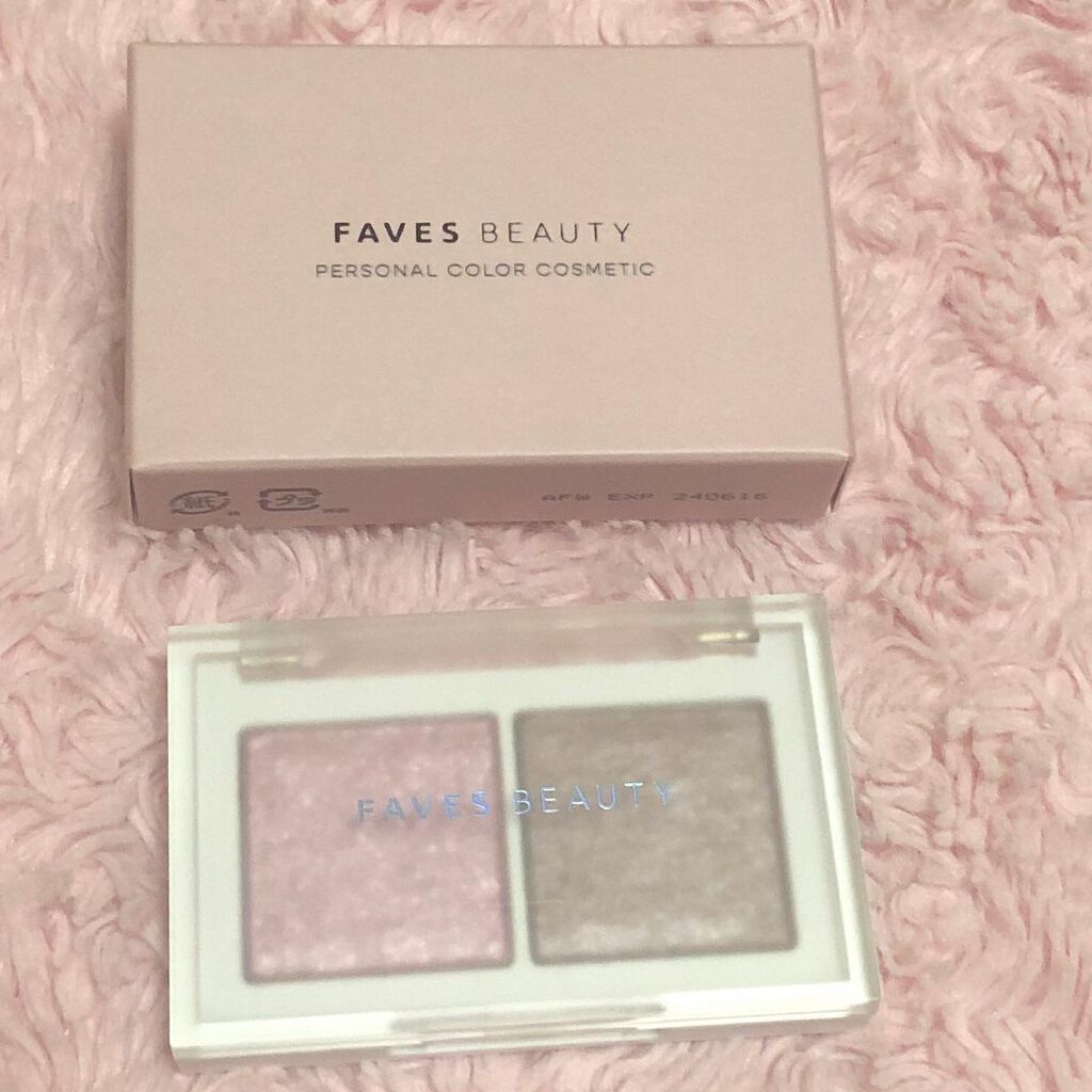 マイカラー デュオシャドウ/FAVES BEAUTY/アイシャドウパレットを使ったクチコミ(2枚目)