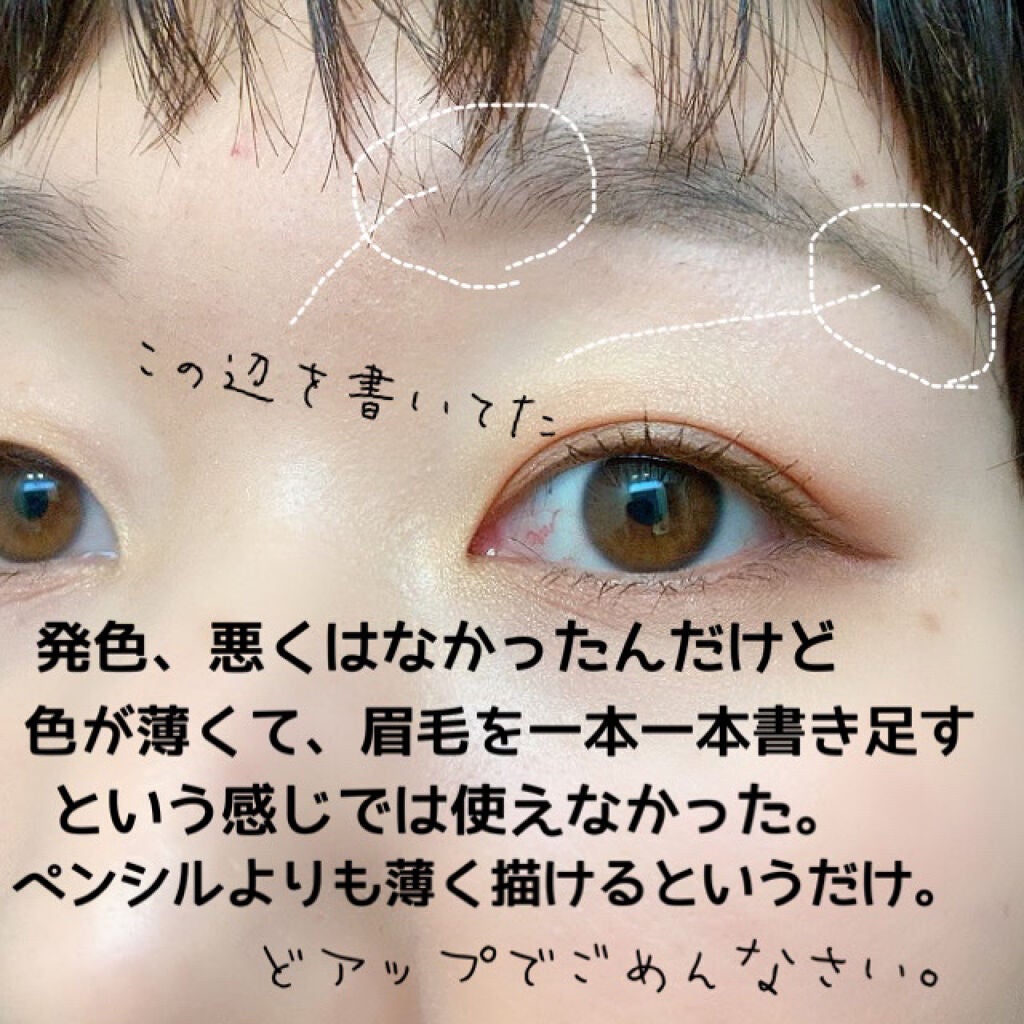 W アイブロウ (リキッド&パウダー)/ESPRIQUE/リキッドアイブロウを使ったクチコミ(5枚目)