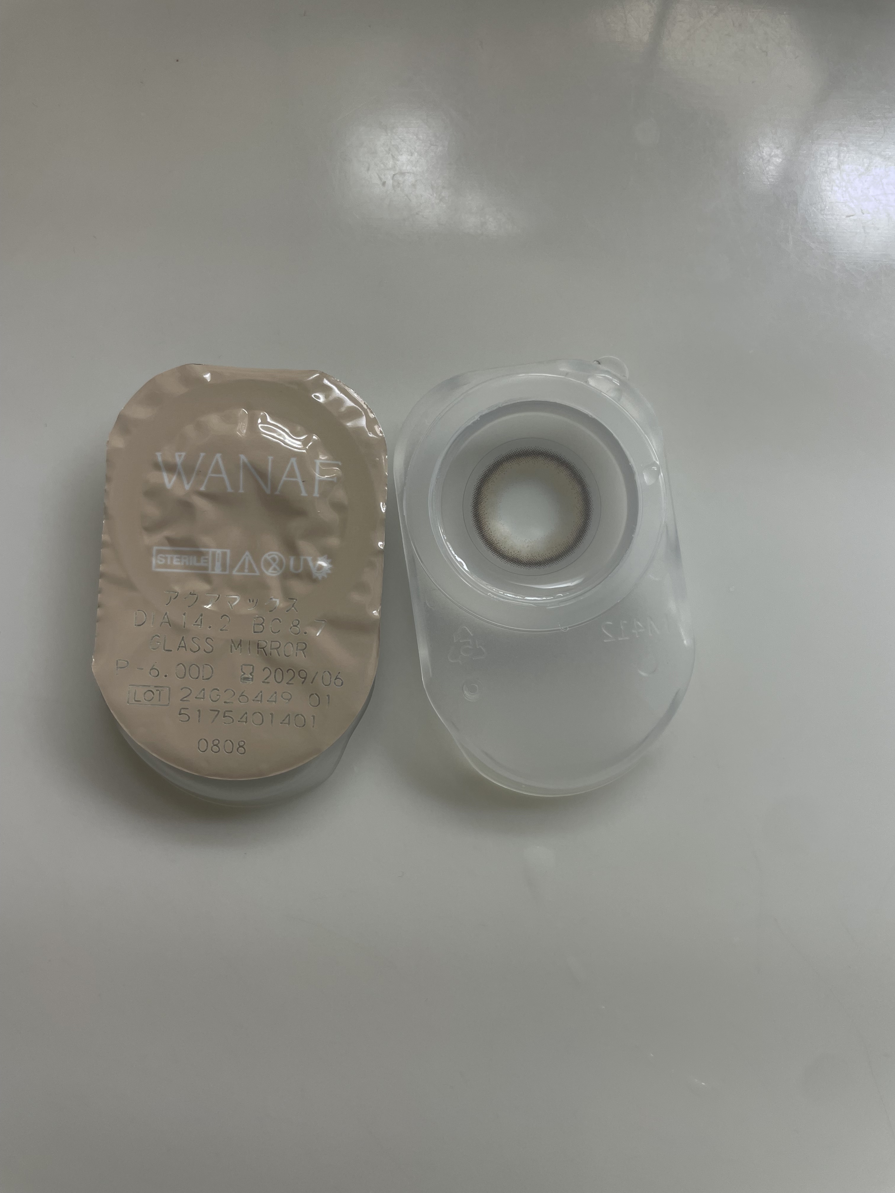 WANAF 1day グラスミラー(GLASS MIRROR)/WANAF/ワンデー（１DAY）カラコンを使ったクチコミ（1枚目）
