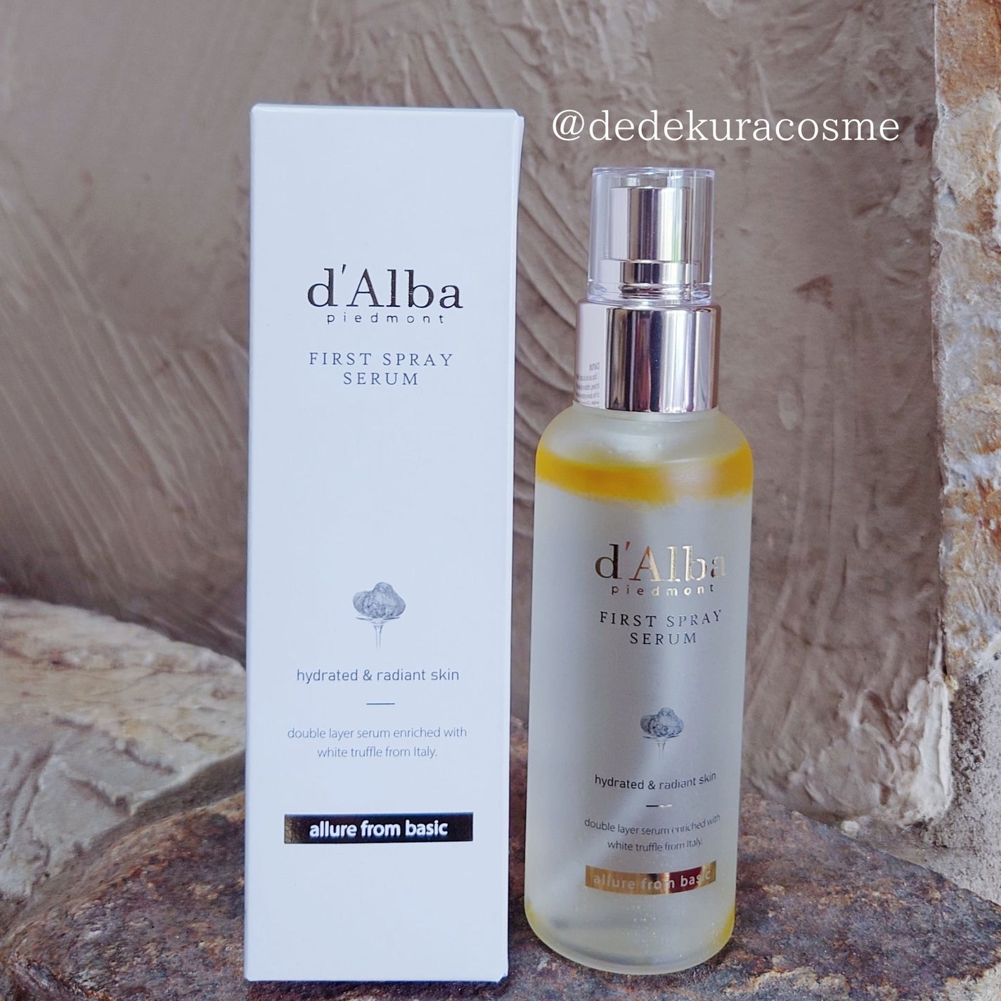 ダルバ ホワイトトリュフファーストスプレーセラム/ダルバ/ミスト状化粧水を使ったクチコミ(1枚目)
