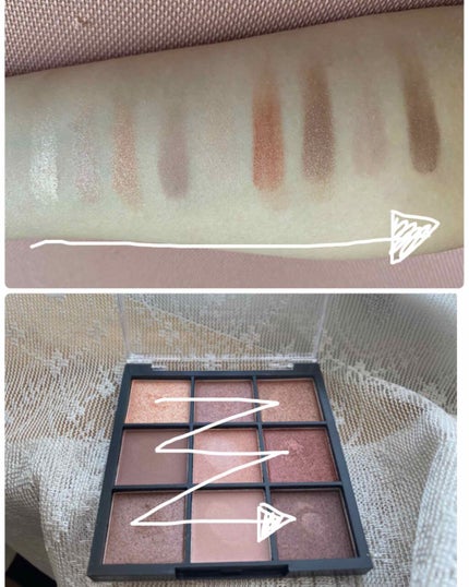 UR GLAM BLOOMING EYE COLOR PALETTE/U R GLAM/アイシャドウパレットを使ったクチコミ(2枚目)