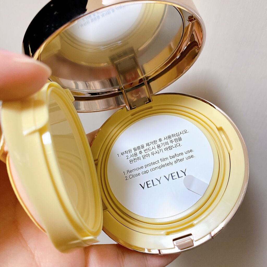 はちみつツヤ肌クッションファンデ/VELY VELY/クッションファンデーションを使ったクチコミ(3枚目)
