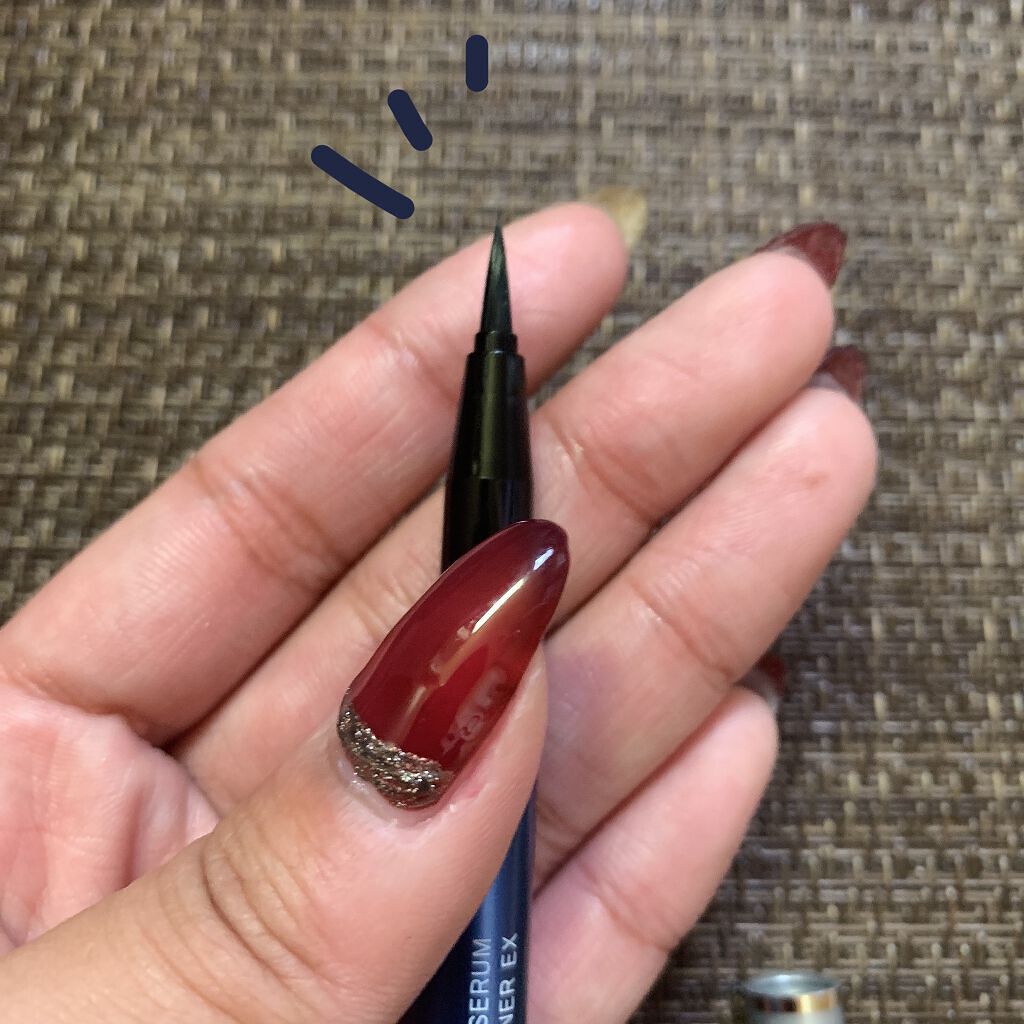 ラッシュセラムインアイライナー エレガントブラック/アヴァンセ/リキッドアイライナーを使ったクチコミ（3枚目）