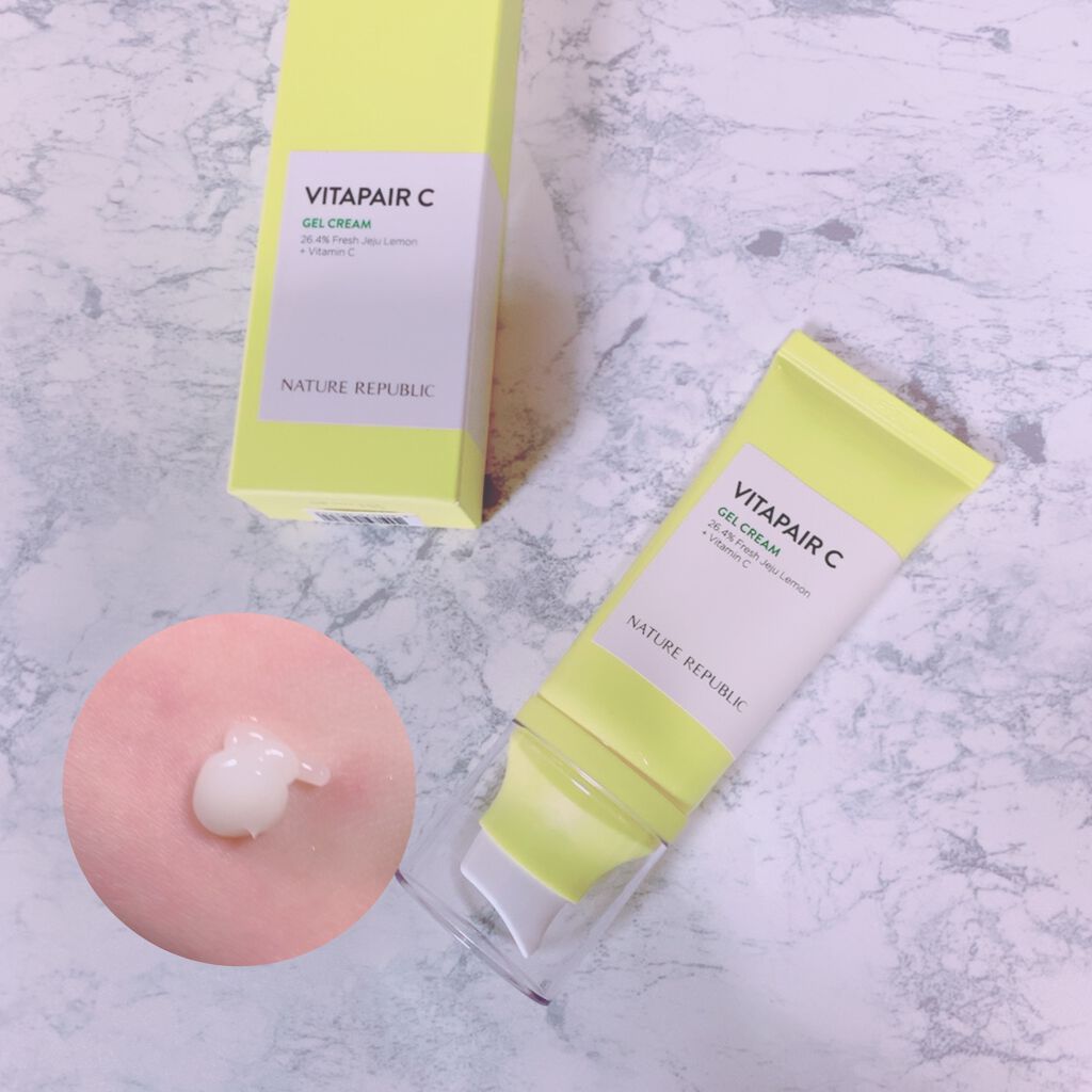 ビタペアC ジェルクリーム/ネイチャーリパブリック/フェイスクリームを使ったクチコミ（3枚目）