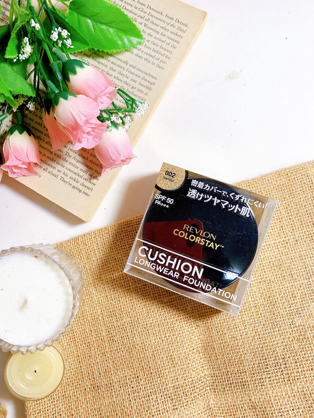 カラーステイ クッション ロングウェア ファンデーション/REVLON/クッションファンデーションを使ったクチコミ（2枚目）