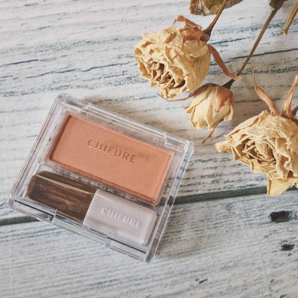 チーク カラー(ブラシ付)/ちふれ/パウダーチークを使ったクチコミ(1枚目)