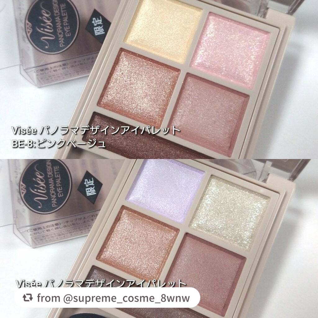 パノラマデザイン アイパレット/Visée/アイシャドウパレットを使ったクチコミ(3枚目)