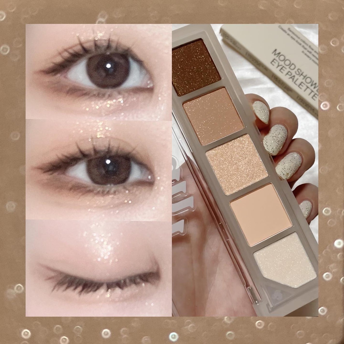 ムードシャワーアイパレット/unleashia/アイシャドウパレットを使ったクチコミ(6枚目)