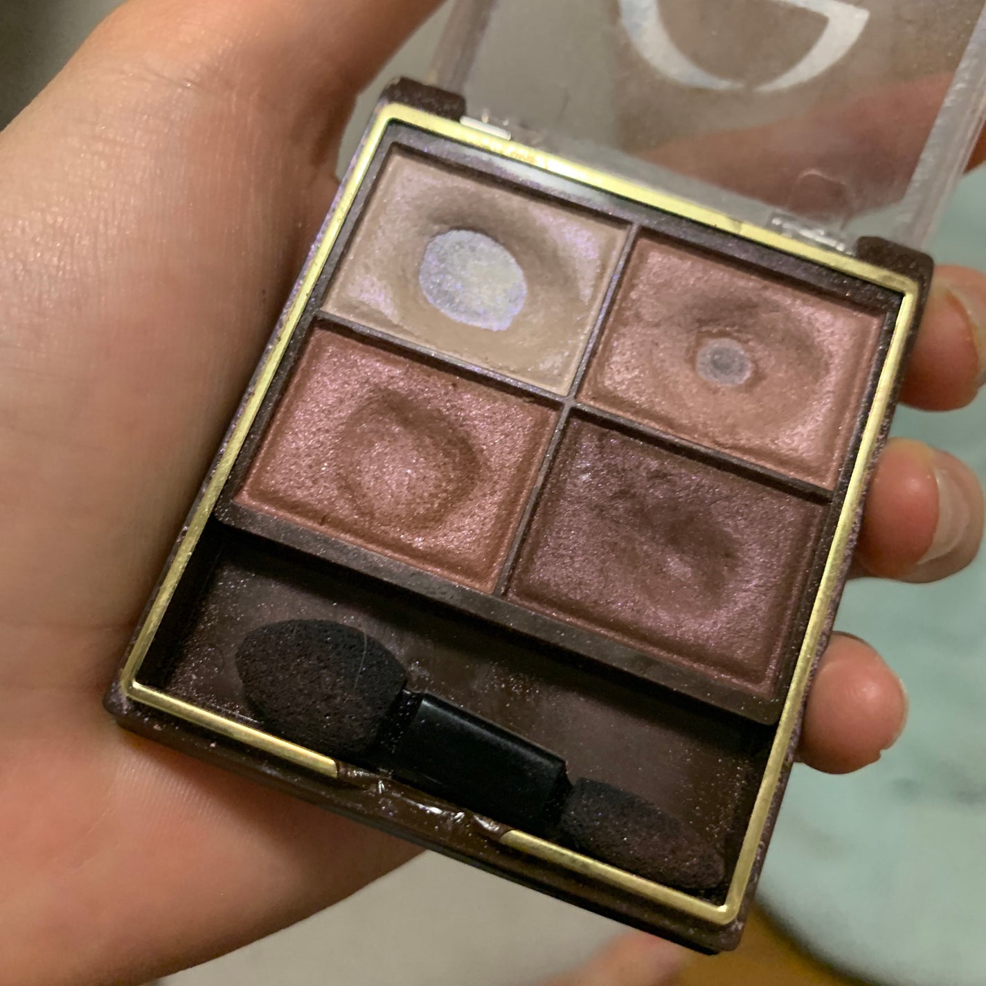 スキニーリッチシャドウ/excel/アイシャドウパレットを使ったクチコミ(4枚目)