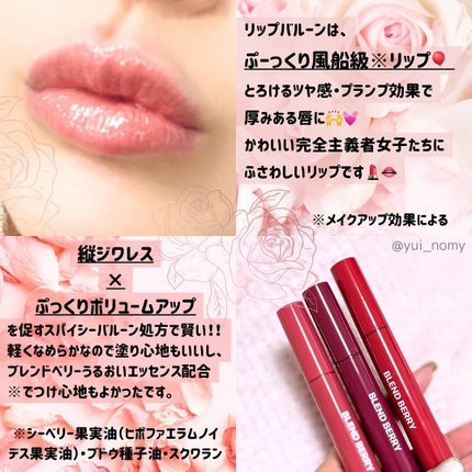 ブレンドベリー リップバルーン/BLEND BERRY/口紅を使ったクチコミ(6枚目)
