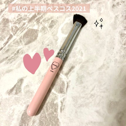 アイブロウブラシ 扇型 熊野筆/WHOMEE/メイクブラシを使ったクチコミ(1枚目)