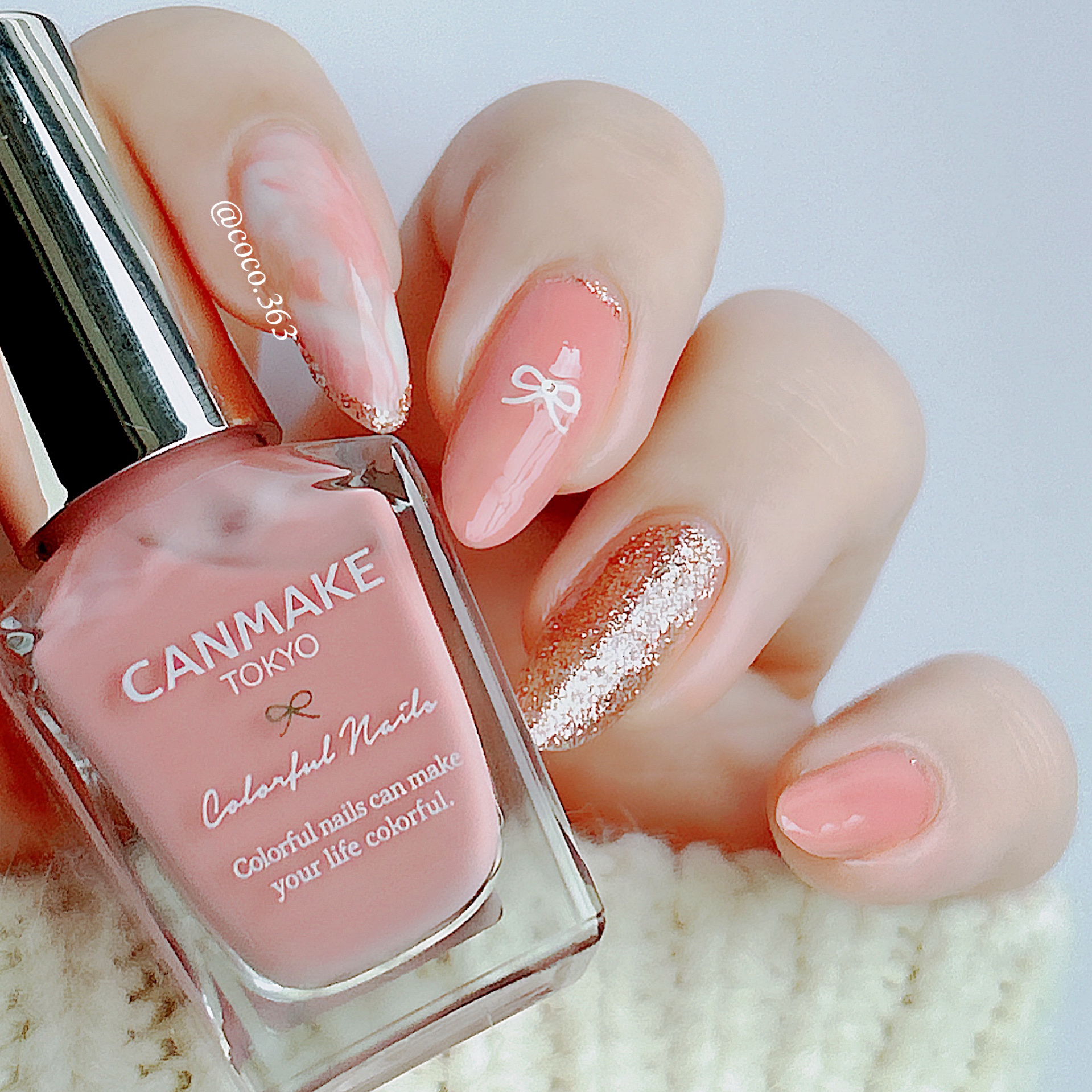 カラフルネイルズ/キャンメイク/マニキュアを使ったクチコミ（3枚目）