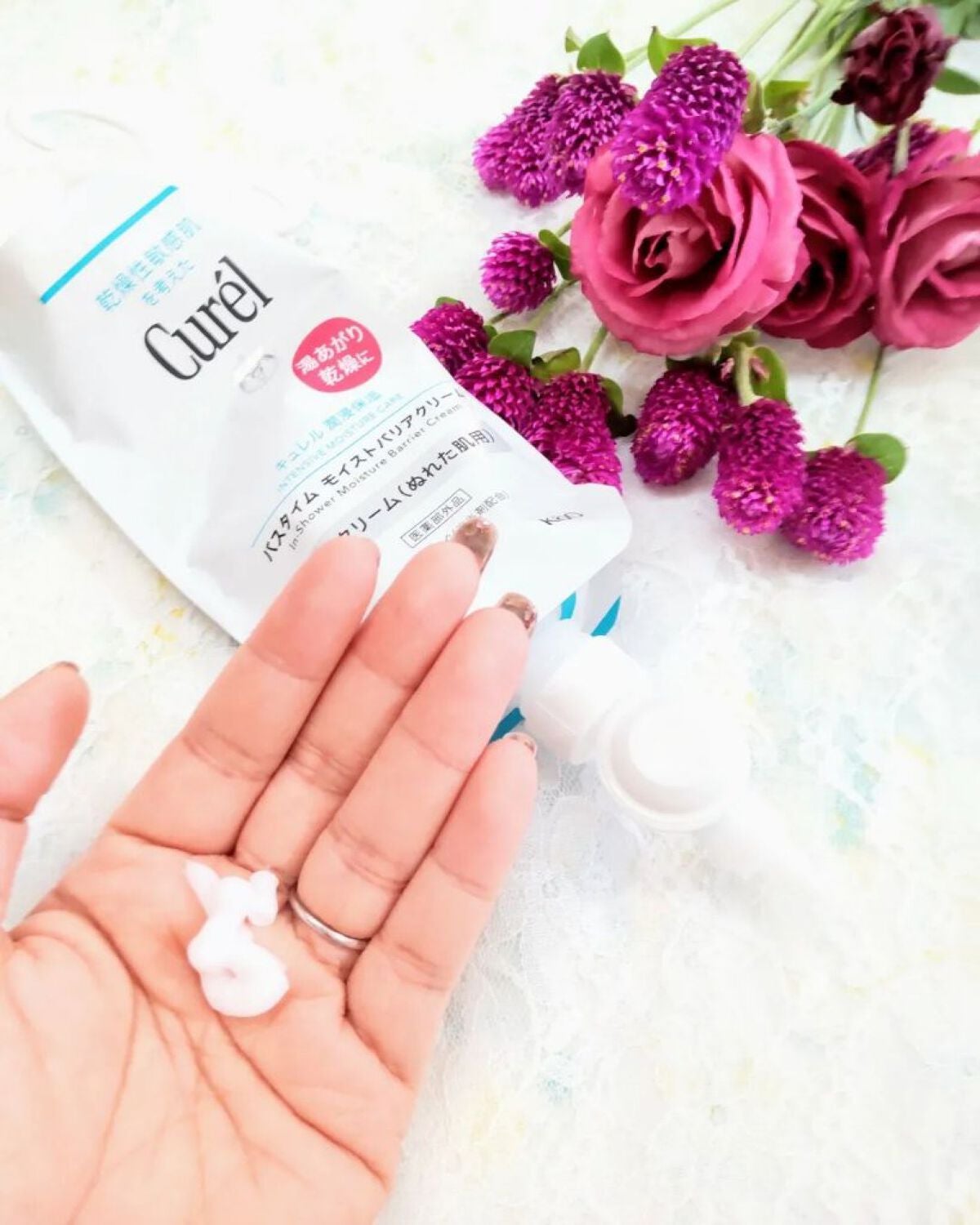 バスタイム モイストバリアクリーム/キュレル/ボディクリームを使ったクチコミ(3枚目)