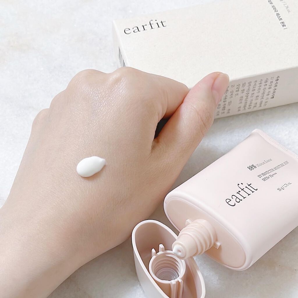 UVプロテクターモイスチャーサン/earfit/日焼け止めクリームを使ったクチコミ（2枚目）