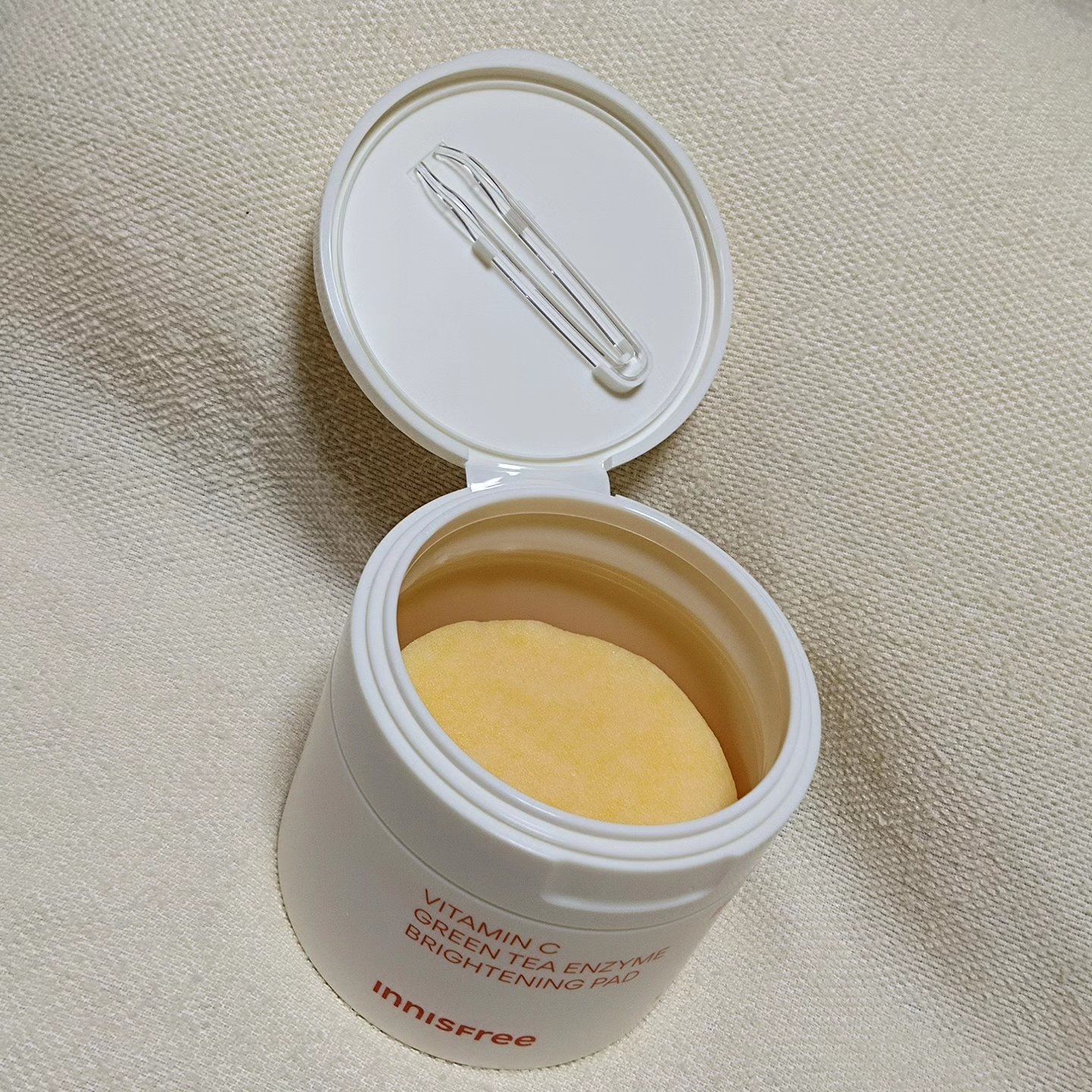 ビタC グリーンティーエンザイム ブライト パッド/innisfree/トナーパッドを使ったクチコミ（2枚目）