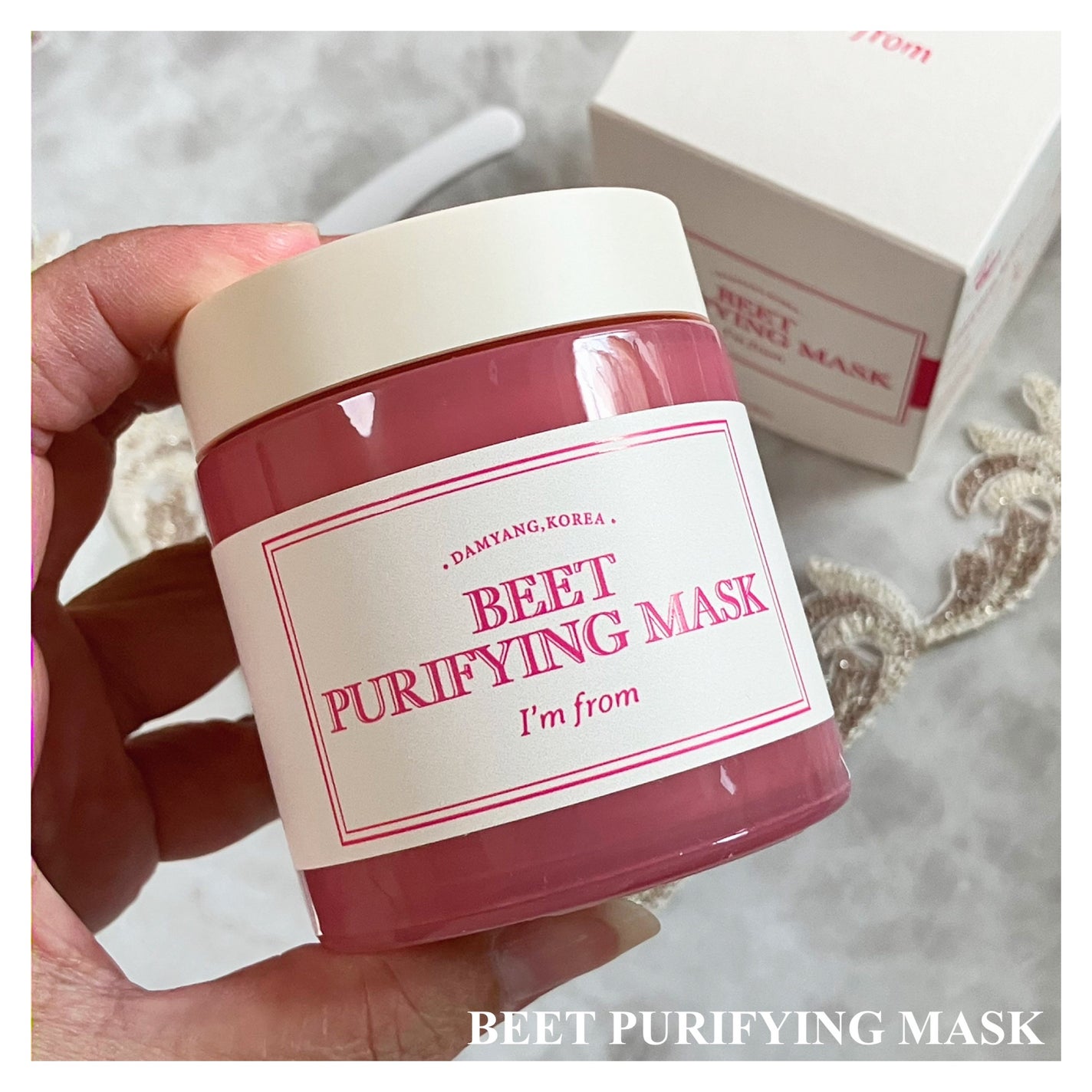 ビーツピュリファイングフェイスマスク/I'm from/洗い流すパック・マスクを使ったクチコミ(3枚目)