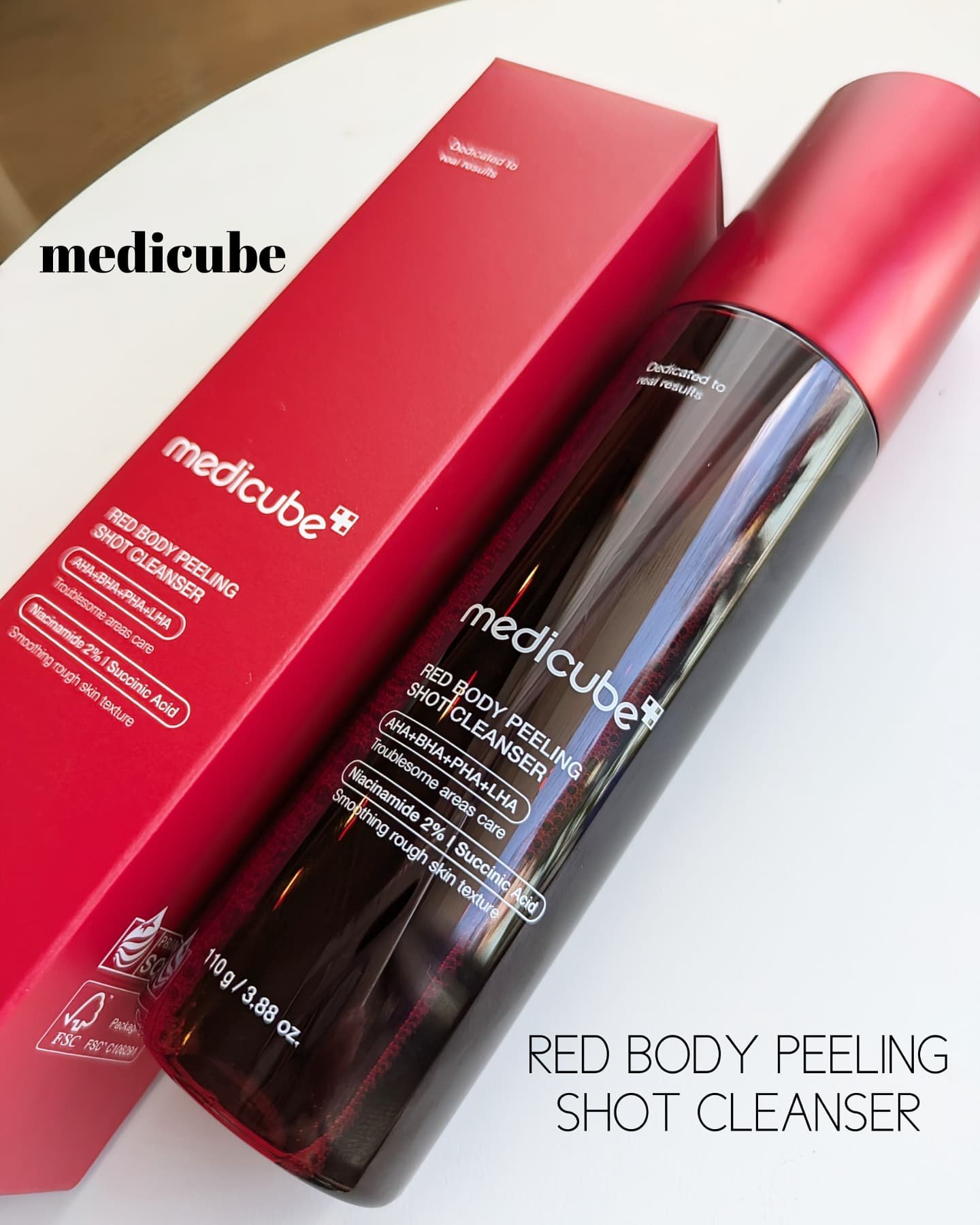 レッドアクネ ボディピーリングショット/MEDICUBE/ピーリングを使ったクチコミ（1枚目）