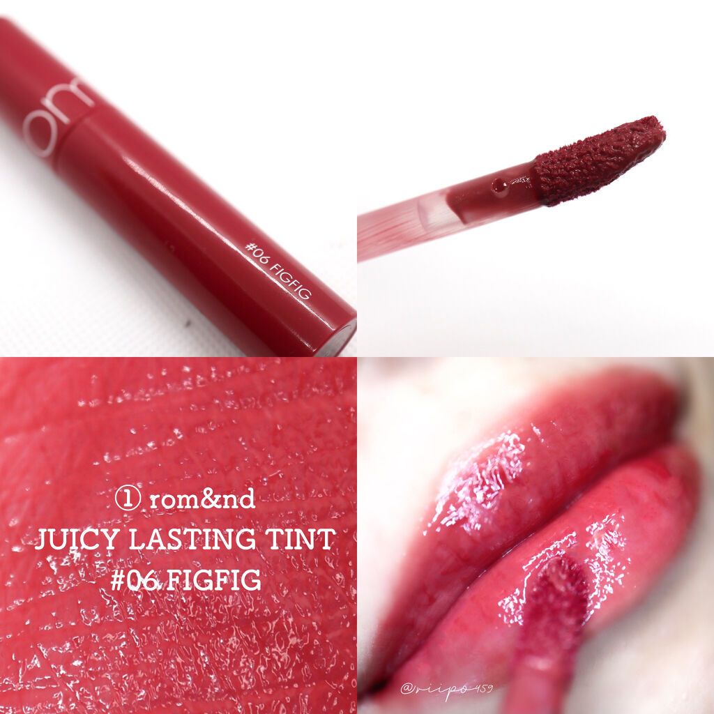 ジューシーラスティングティント/rom&nd/リップティントを使ったクチコミ（2枚目）
