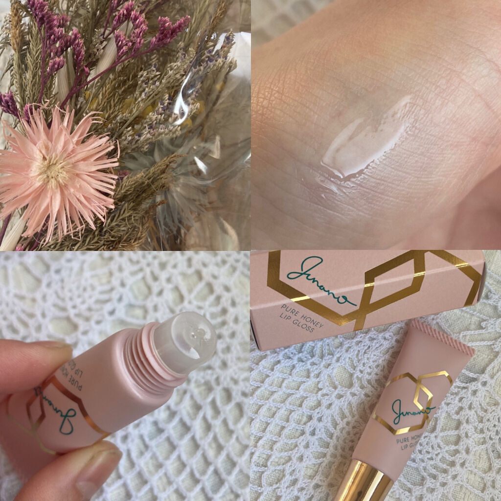 ピュアハニーリップグロス/Junano/リップ美容液を使ったクチコミ（2枚目）